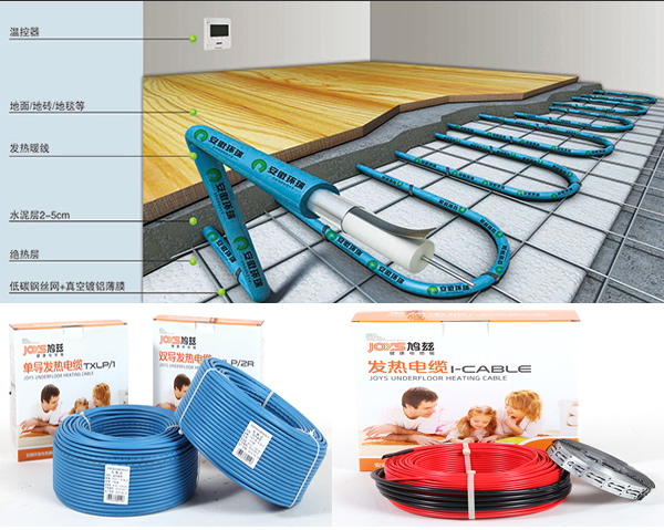 發(fā)熱電纜安裝示意圖和發(fā)熱電纜產品